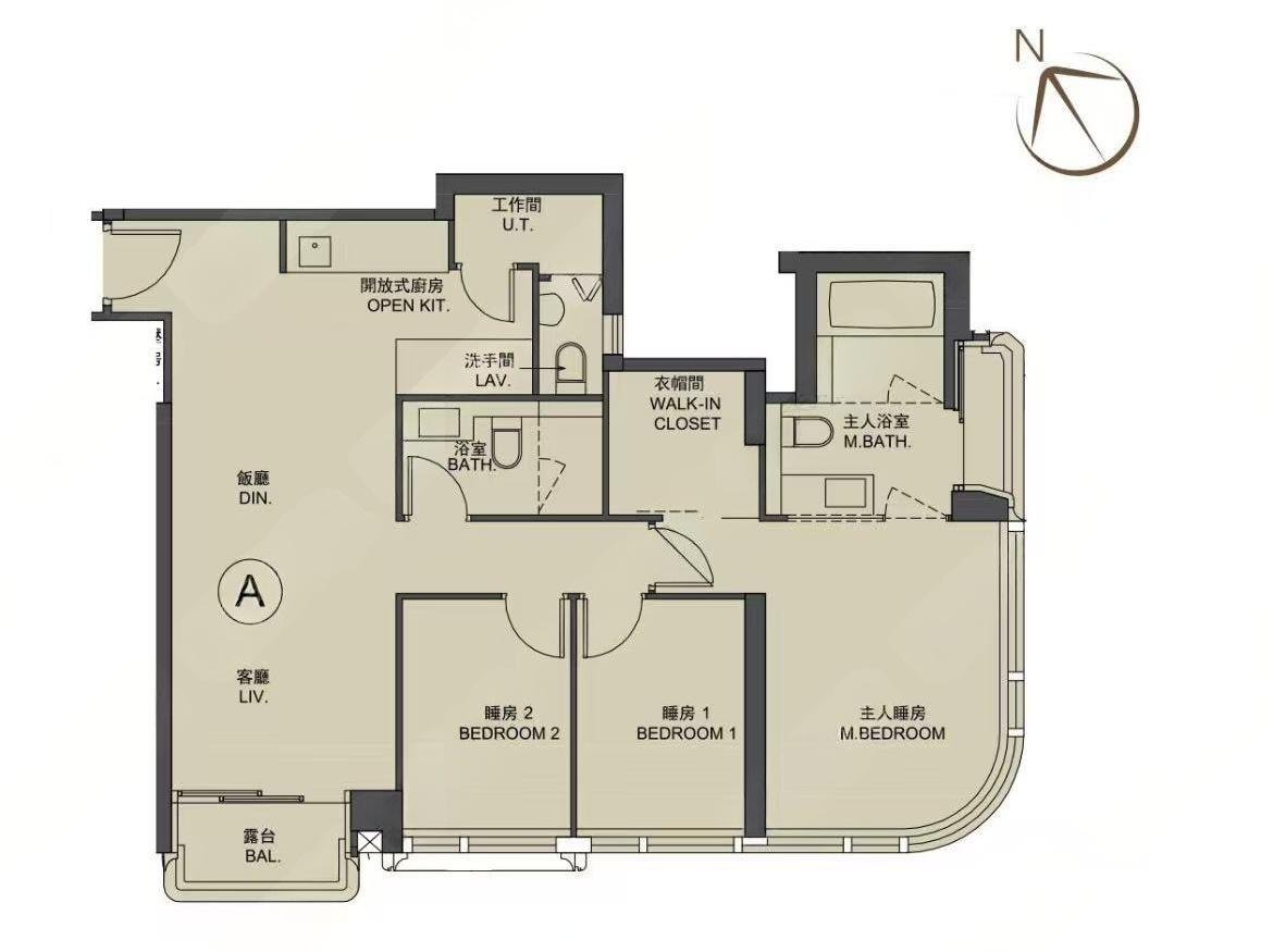 The Henley 3房戶型